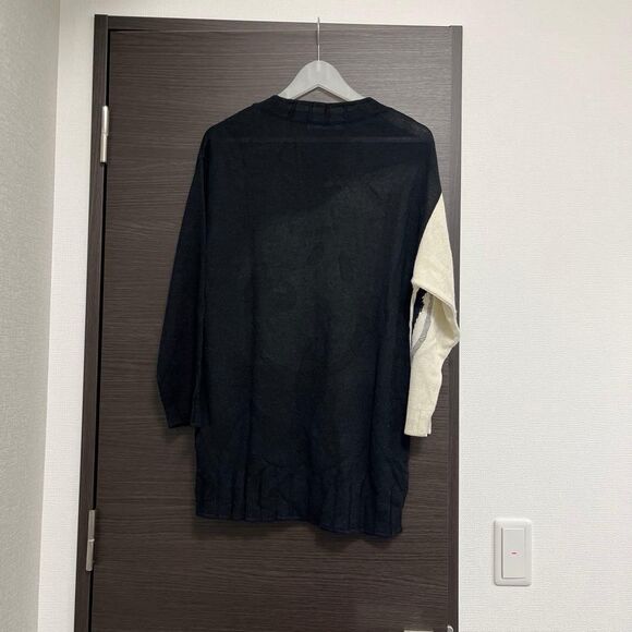 Iceberg Peanuts Sweater Snoopy Graphic Knit Black White Italy Women's Long XS S - Picture 4 of 4